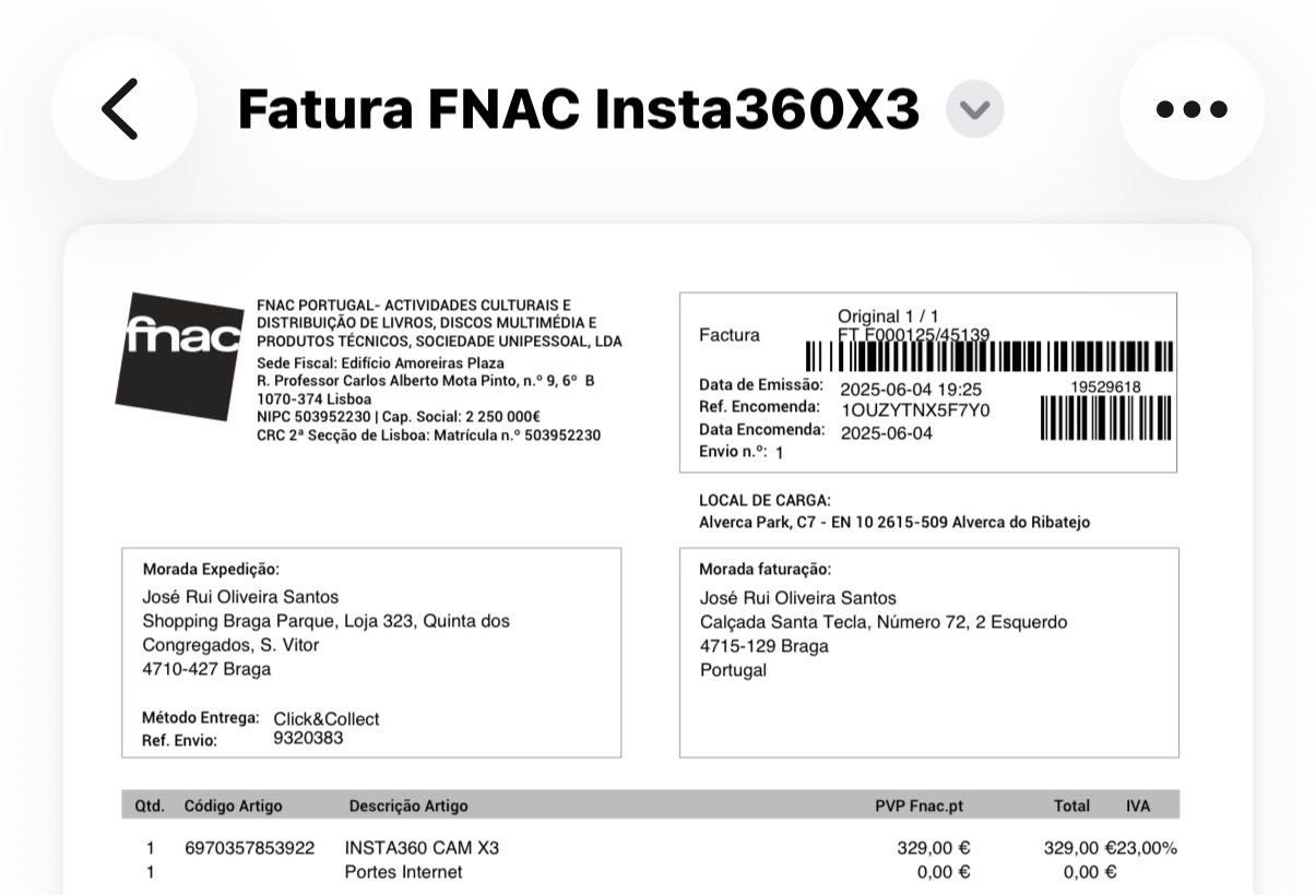 Insta360 X3 como nova!