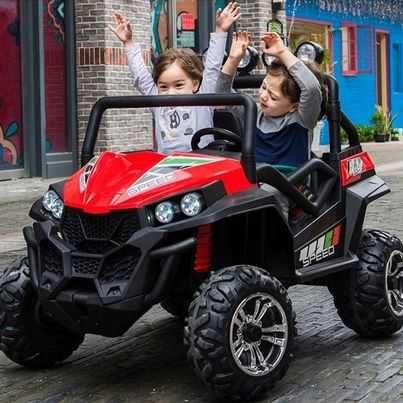 Buggy na akumulator  czerwony Lakier Spider dwuosobowy do 70kg 4x4