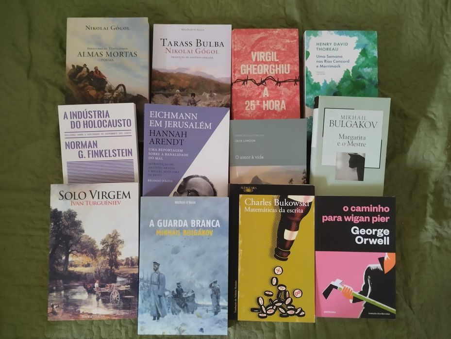 52 livros de autores clássicos, modernos, teatro e poesia, 2€ a 15€