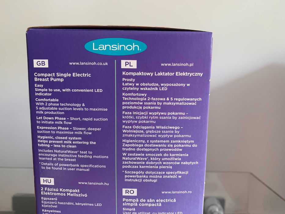 Lansinoh kompaktowy laktator elektryczny