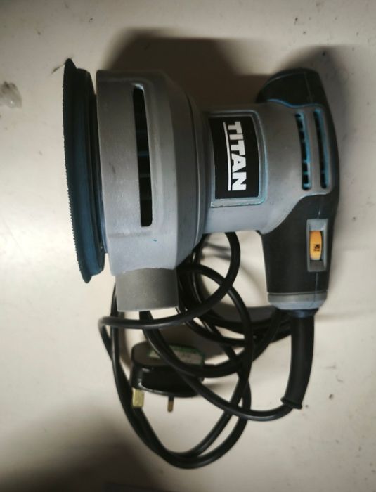 Szlifierka titan mimośrodowa ręczna na rzepy