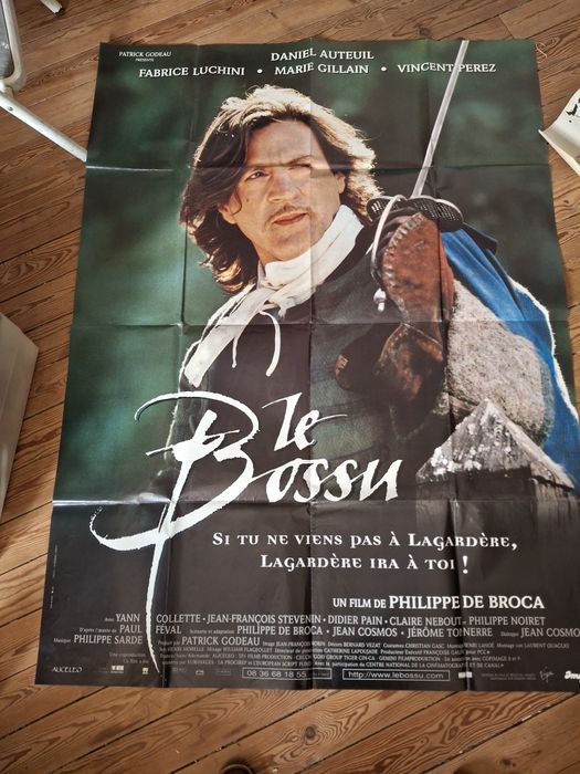 Gigante cartaz original de filme frances le bossu