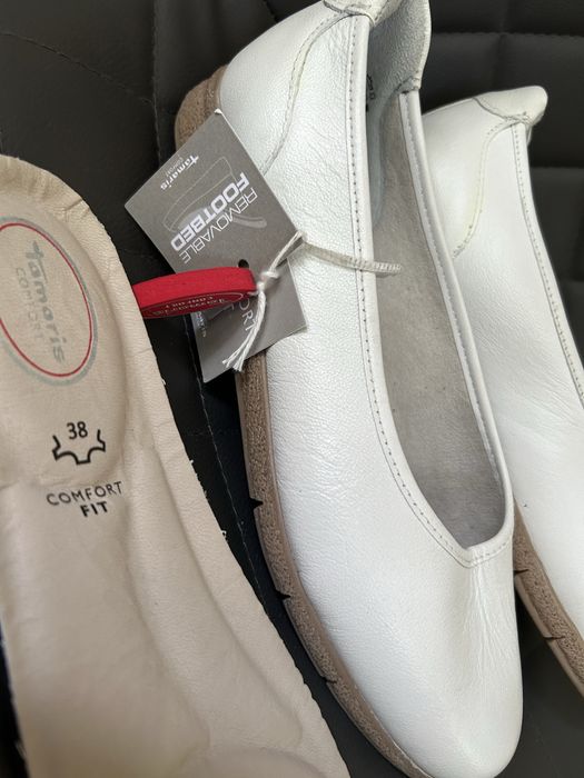 Балетки туфлі шкіряні Tamaris