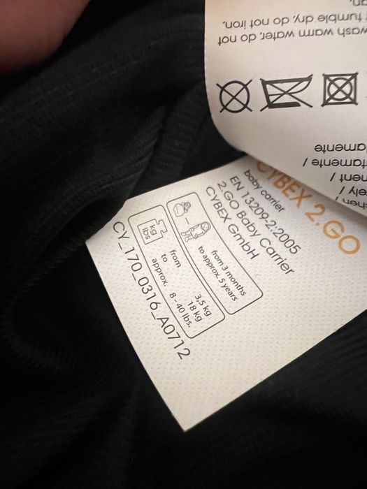 Nosidło Cybex 2.Go Platinum