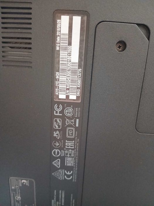 Computador Acer inspire 3