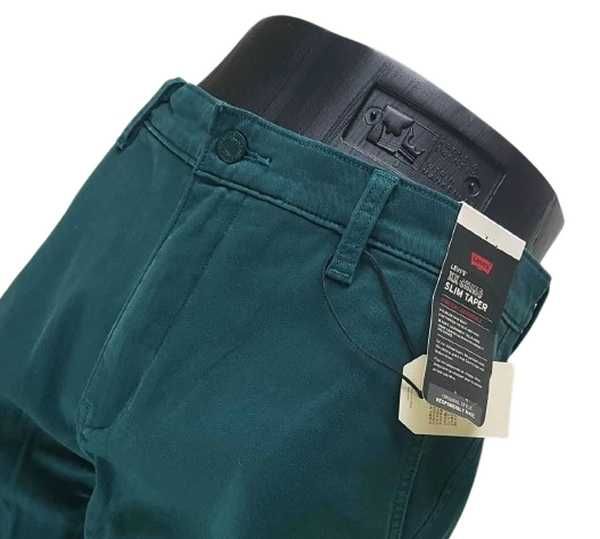 Męskie spodnie Levi's -XX Chino Slim Taper zielone nowe Levis -W33/L34