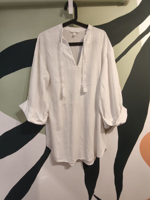 H&M bluzka tunika wiskoza akryl 34 Stan idealny