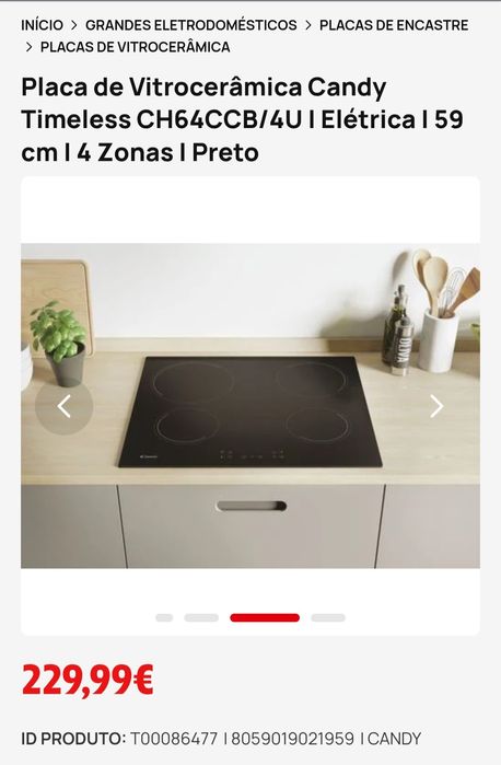 Placa vitroceramica Candy Nova