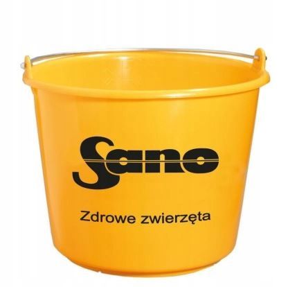 Wiadro Solidne Plastikowe 12L Sano Z Uchwytem