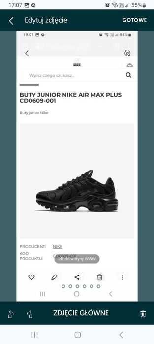 Buty meskie  air max r 39 model CD0609-00