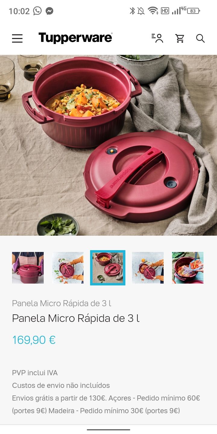 Panela de pressão Tupperware