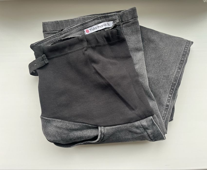 Сірі джинси для вагітних Yula Mama, розмір L
