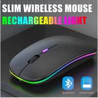 Мышка беспроводная новая с подсветкой на аккумуляторе Bluetooth безшум