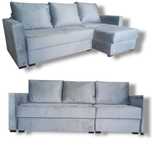 SOFA KANAPA w Narożniku 2w1 pojemnik funkcja spania uniwersalny