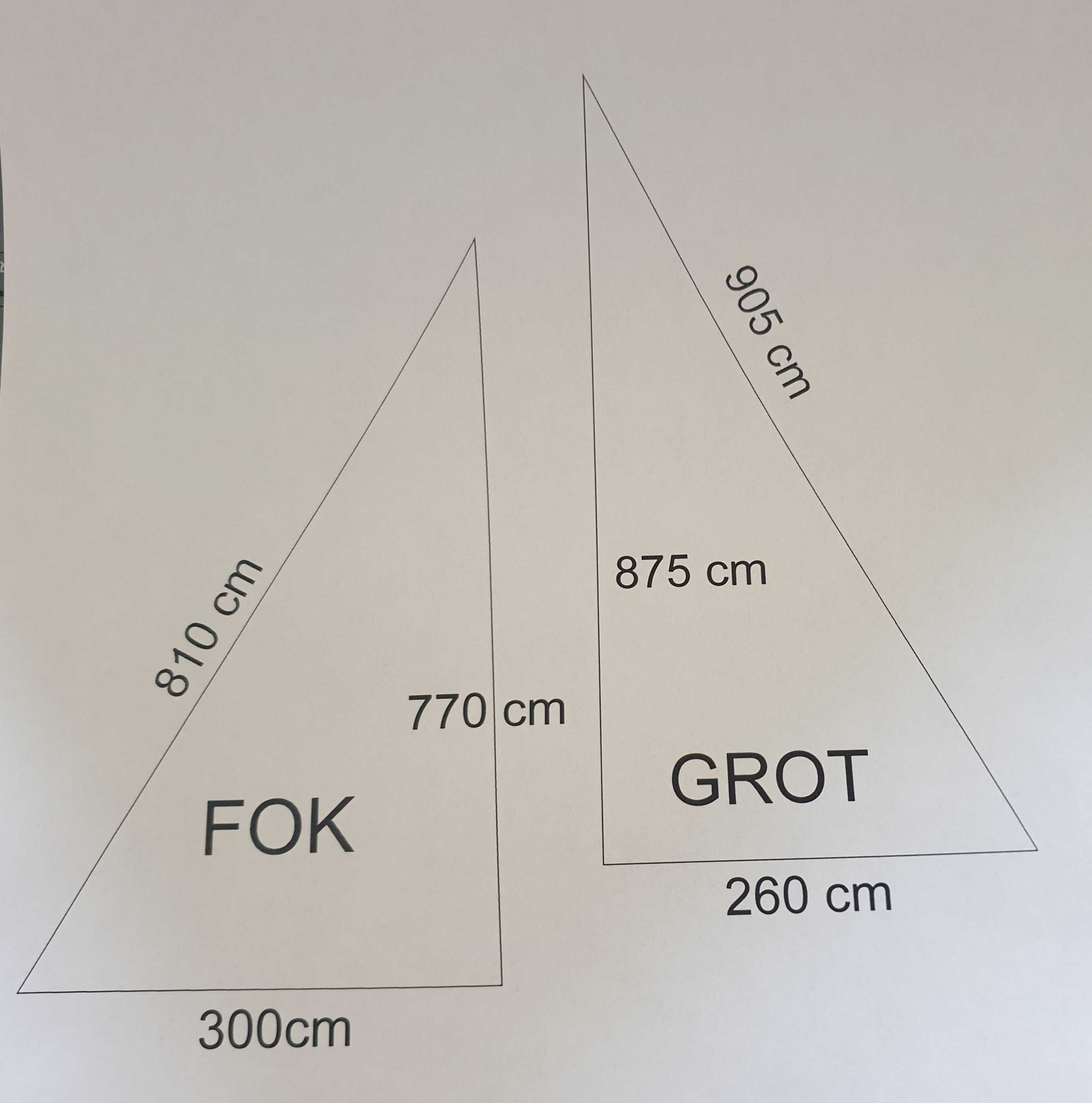 ŻAGLE Fok + Grot