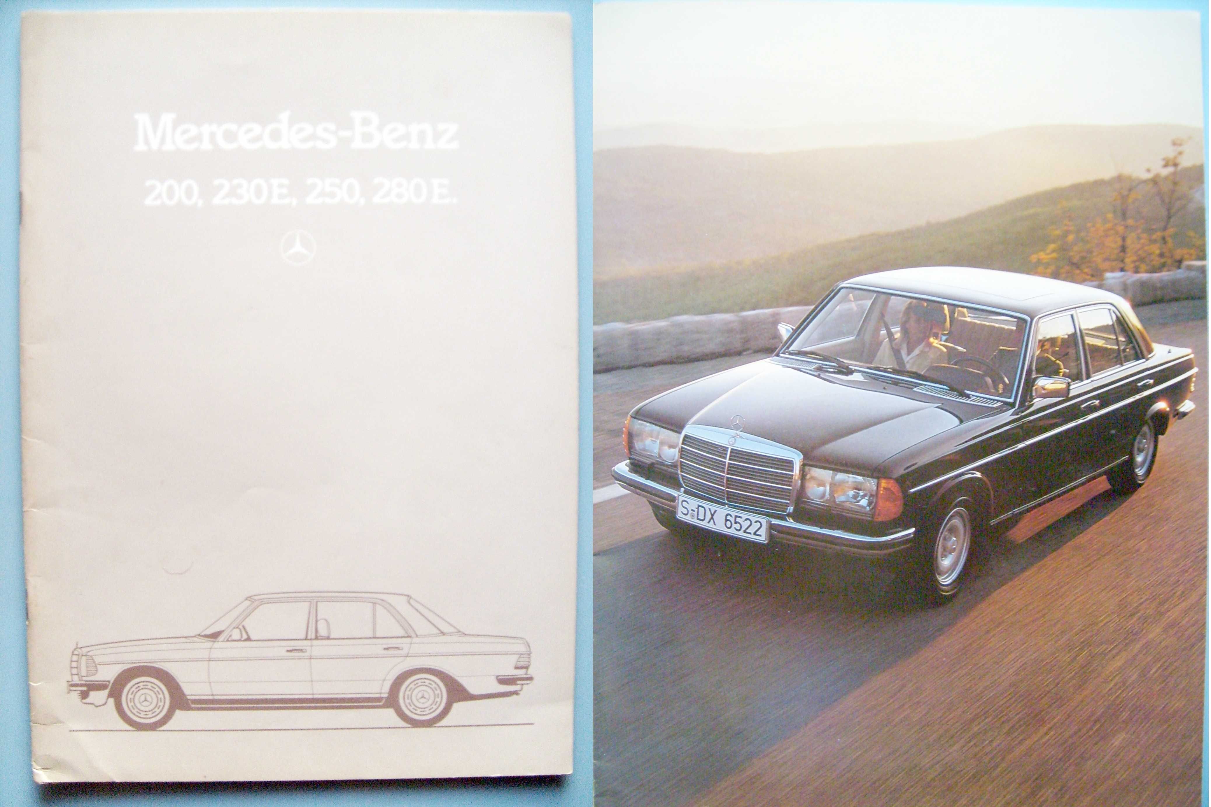 MERCEDES - BENZ W123 Benzyna 200 - 280 E / 1982 * prospekt 44 strony