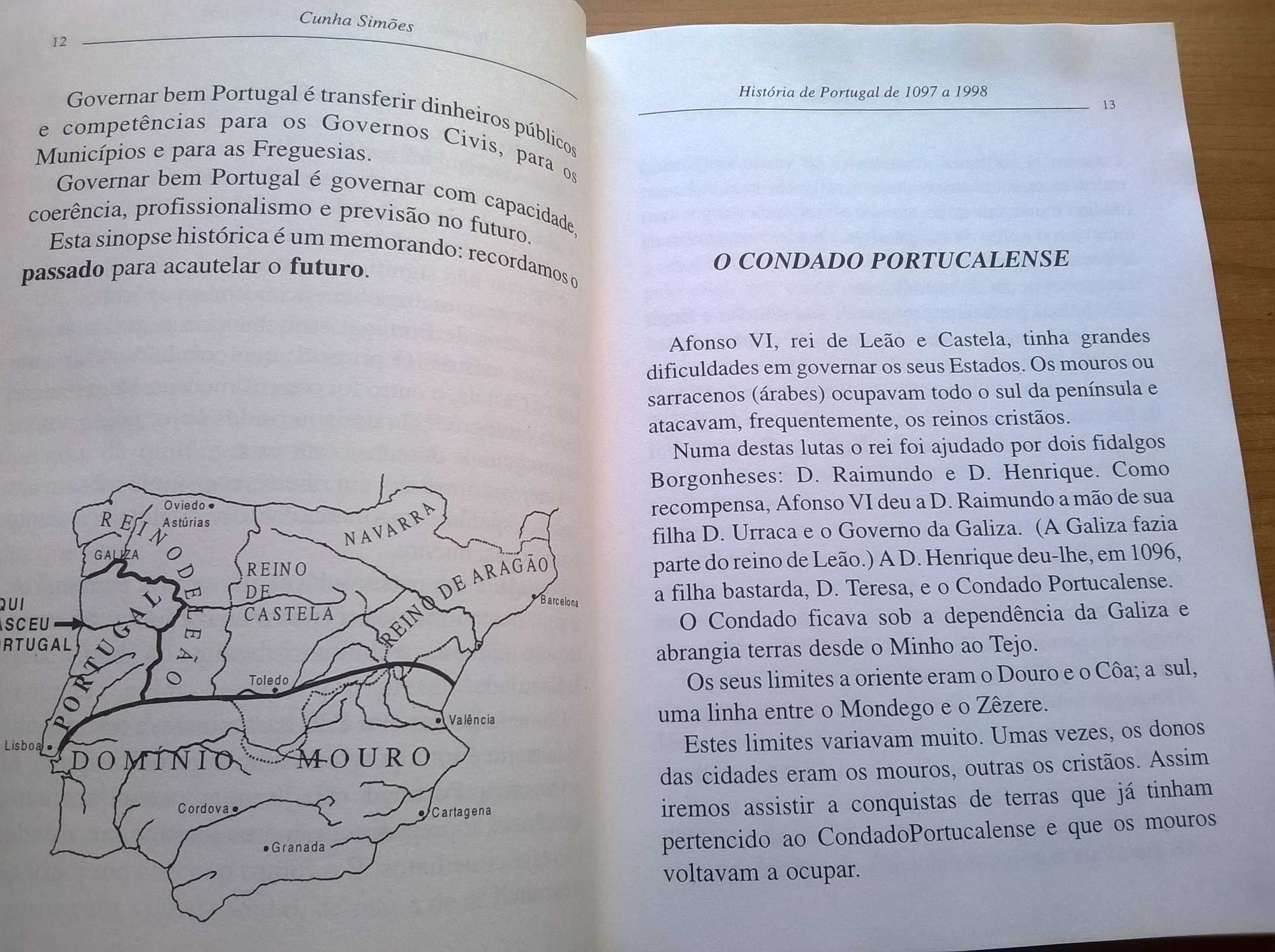 História de Portugal 1097 a 1998 - Cunha Simões