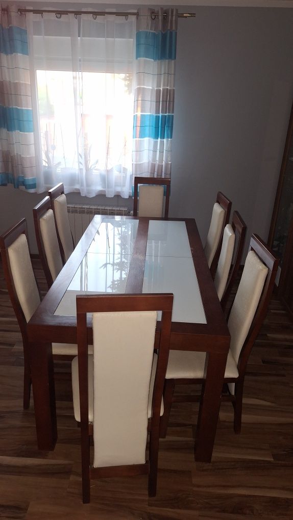 Duży stół do salonu   krzesła gratis 10 sztuk