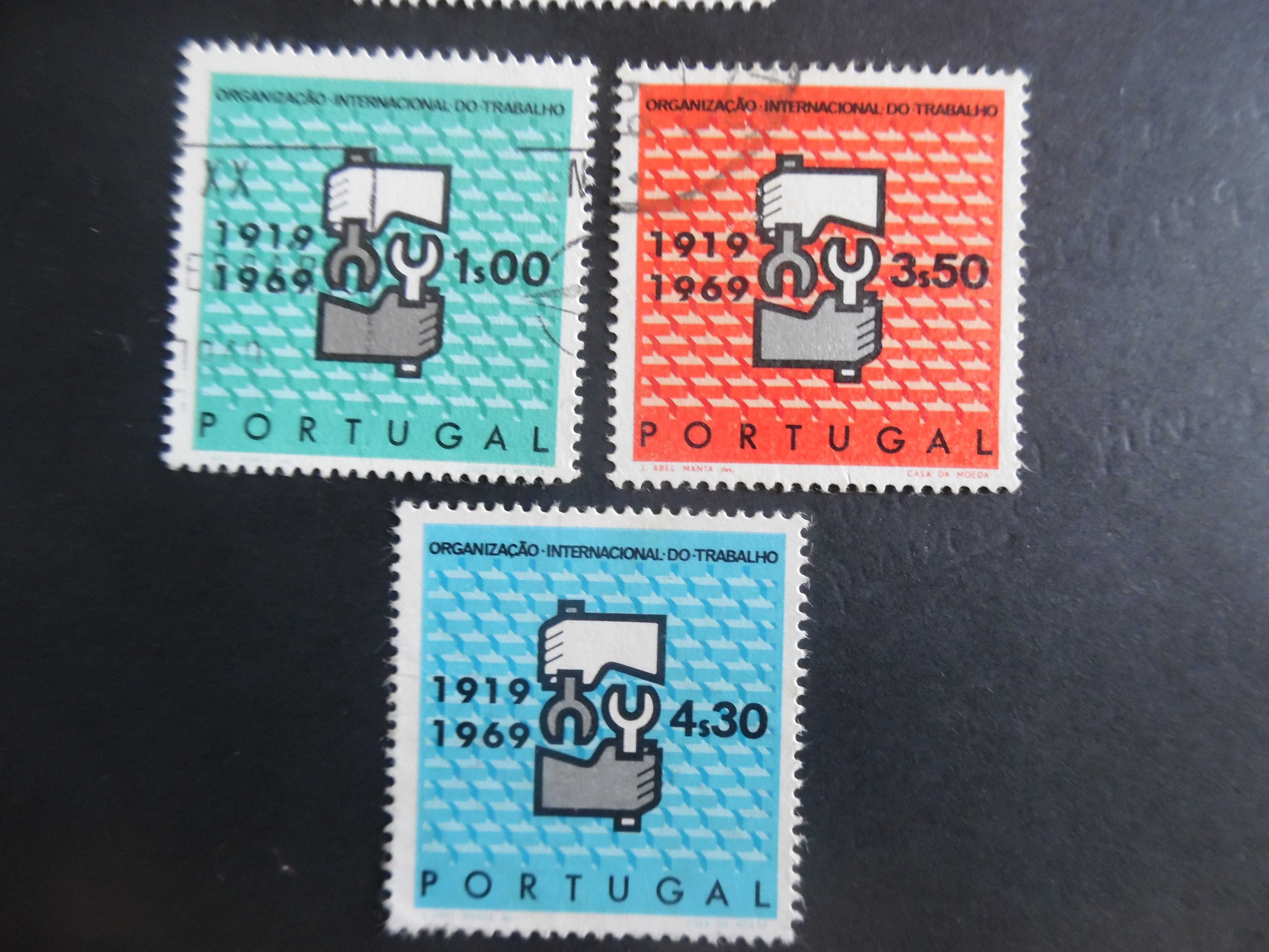 Selos Portugal 1969-Organização Trabalho completo usados/novo