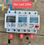 Jednofazowy Licznik Energii prądu z Podświetleniem Din LCD 220V