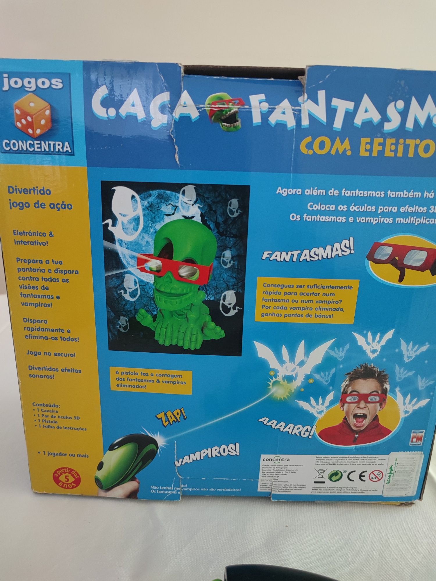 Caça Fantasmas Concentra com Pistola 3D