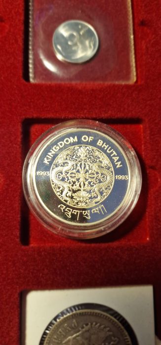 Монета/серебро/футбол/срібло/Бутан