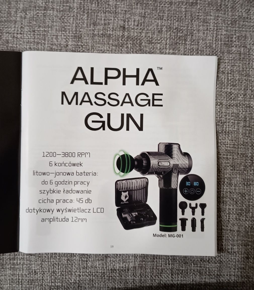 Pistolet do masażu ALPHA