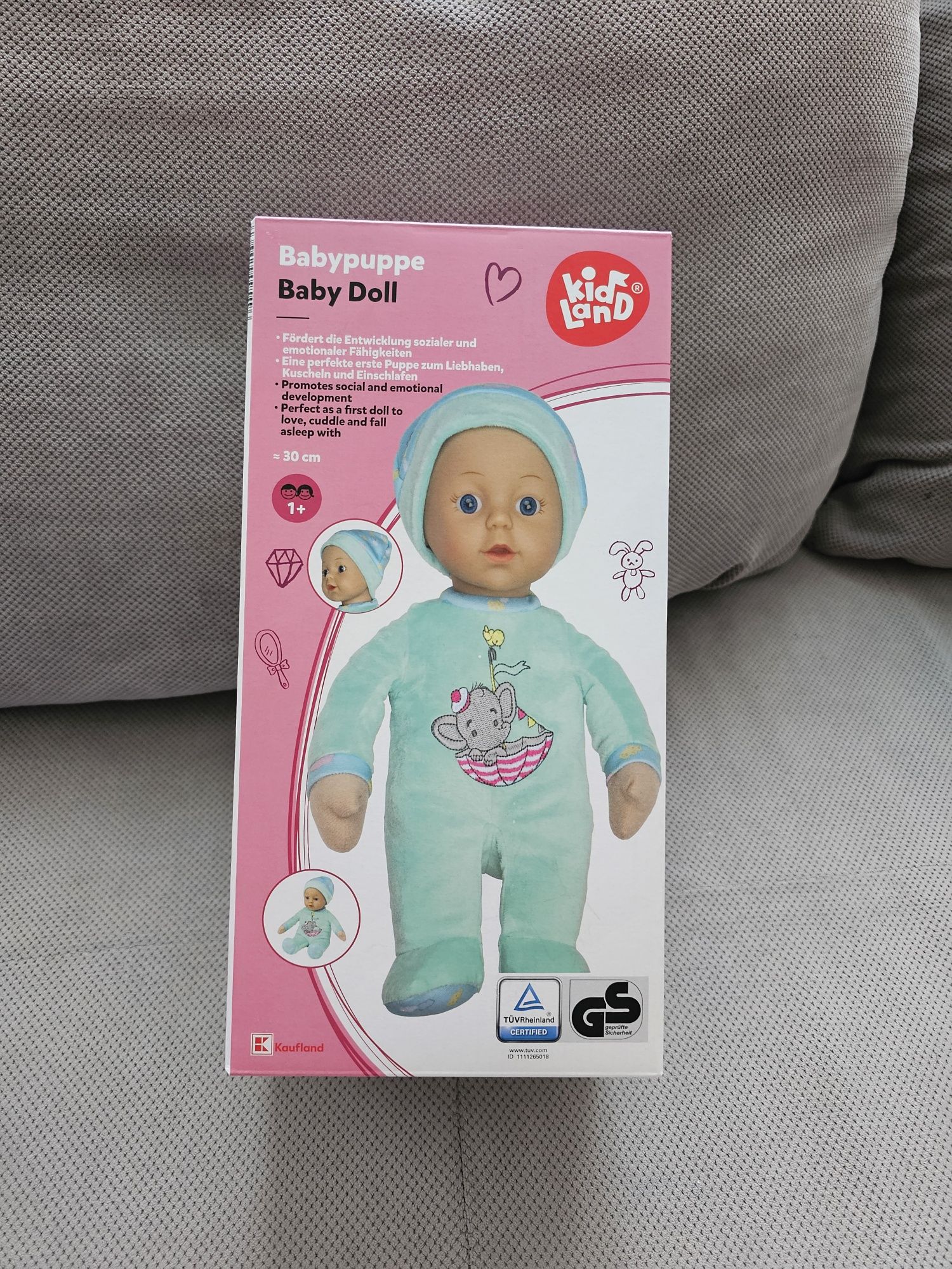 Lalka dla dziecka do zabawy Baby Doll Kid Land, Kaufland / NOWA