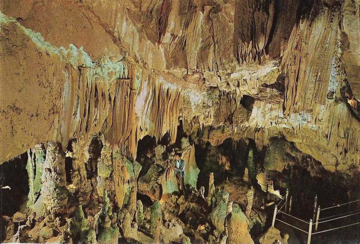 Grutas de Santo António - Postais antigos (cerca de 30 anos) - Postais