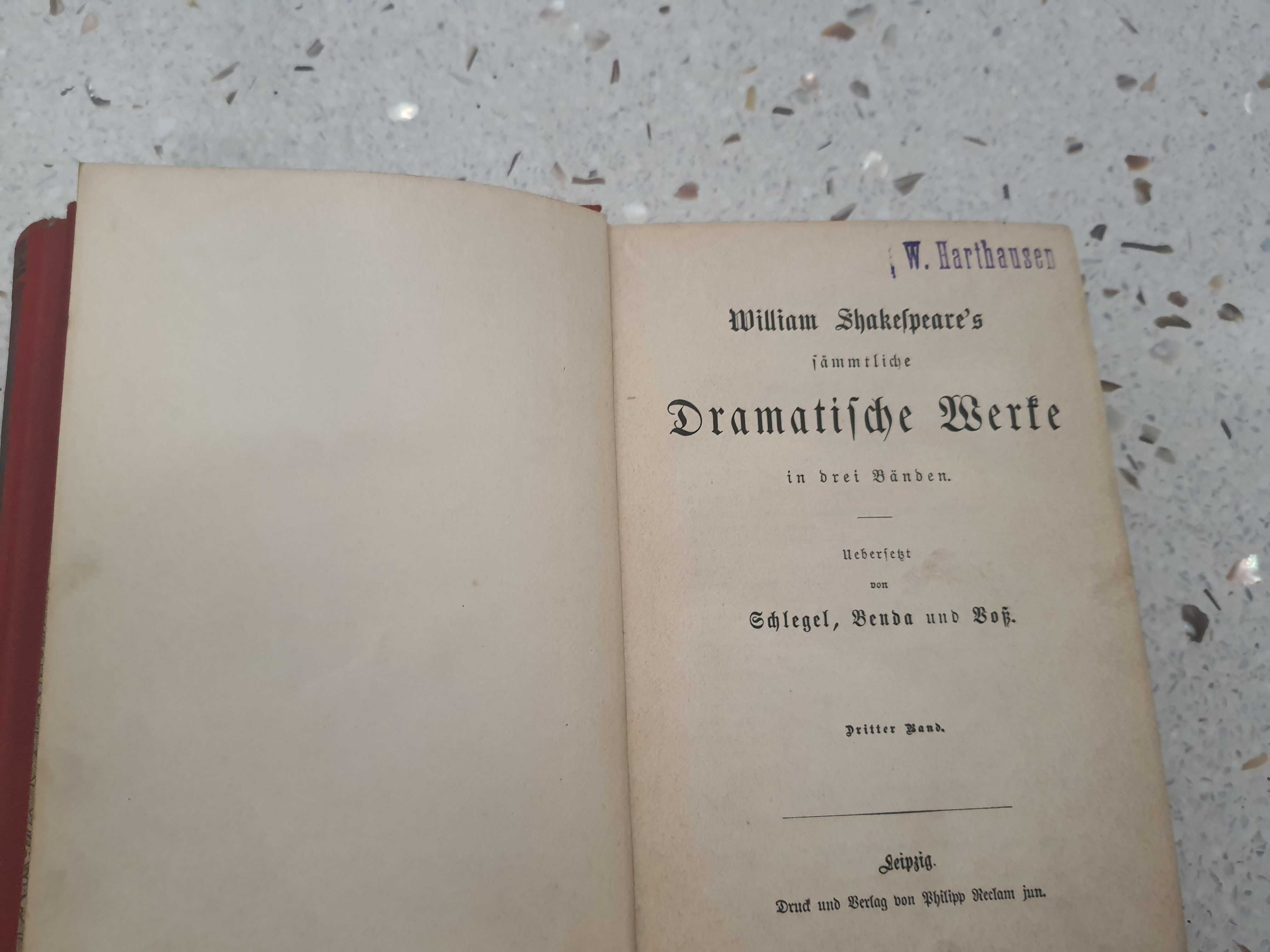 William Szekspir dzieła dramatyczne William Szekspir, tom 1 i 3