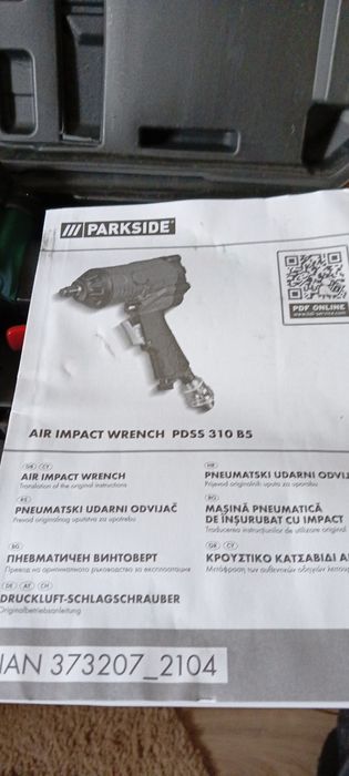 Гайковерта ударний пневматичний PARKSIDE