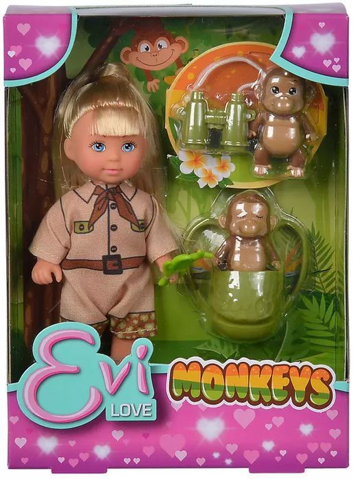 Evi. Podróżniczka z małpkami. Simba Toys. Nowy Produkt