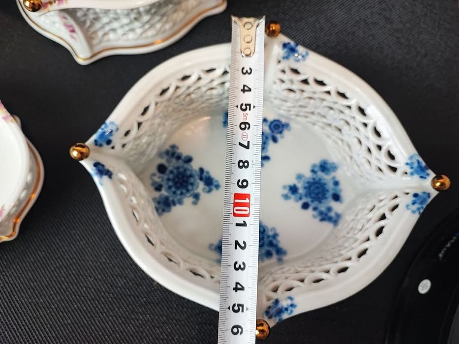 Vintage Porcelanowy ażurowy koszyk pojemnik Wallendorf od lat 1964