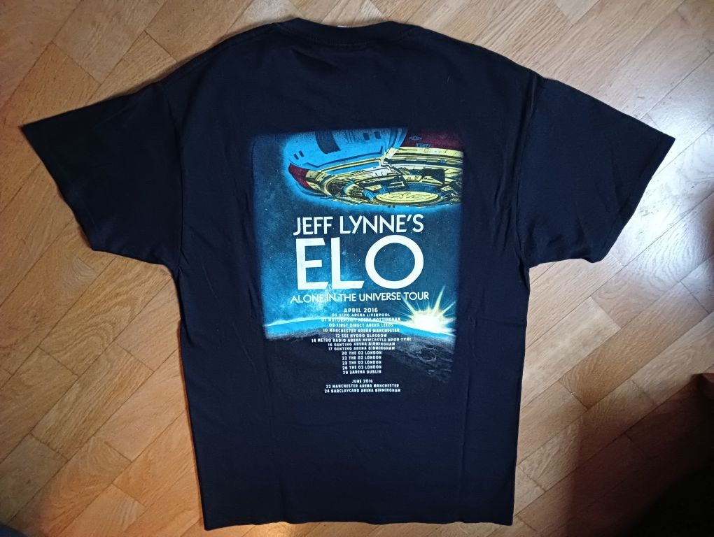 Unikat koszulka z koncertu ELO M/L tshirt Jeff Lynne oryg merch bawełn