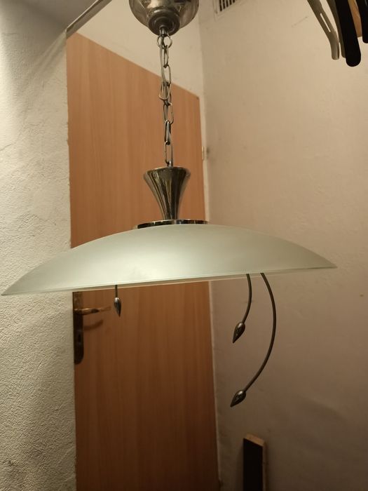 Lampa wisząca kuchenna srebrna