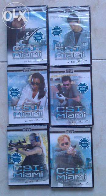 Caixa 6 DVD CSI Miami Novos