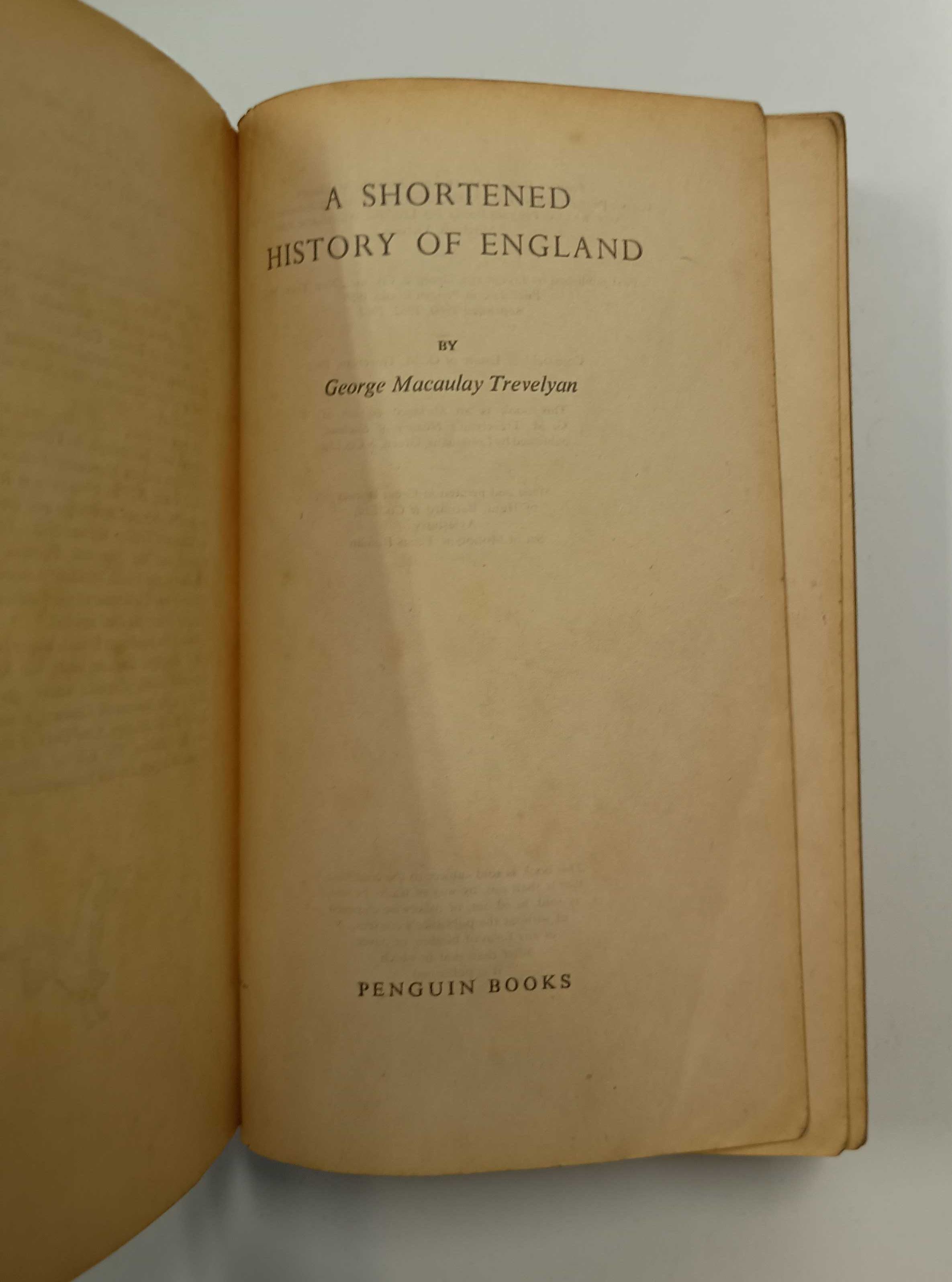 A shortened history of england, de G. M. Trevelyan