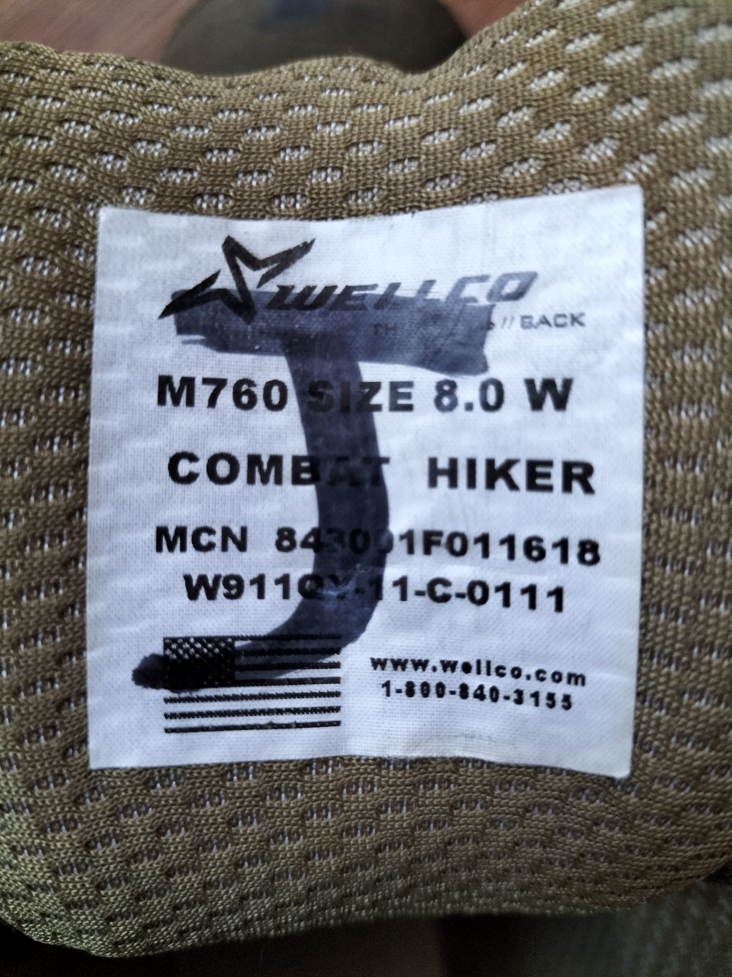 Buty Wellco M760 Combat Hiker 8W (EUR 41) - kontrakt - uszkodzone