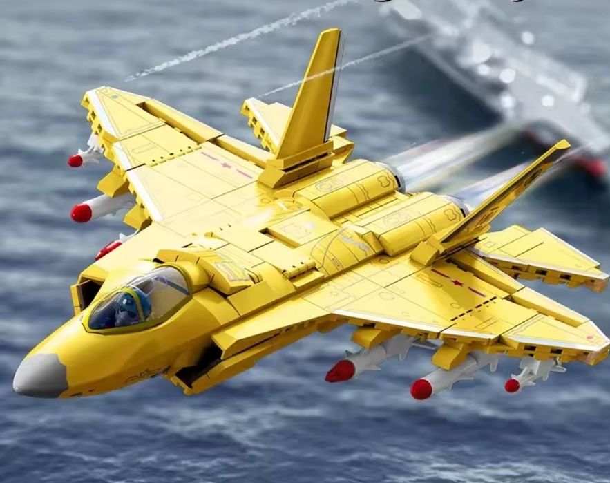 Конструктор военный самолёт F35 истребитель Lego 660 шт блоков Лего