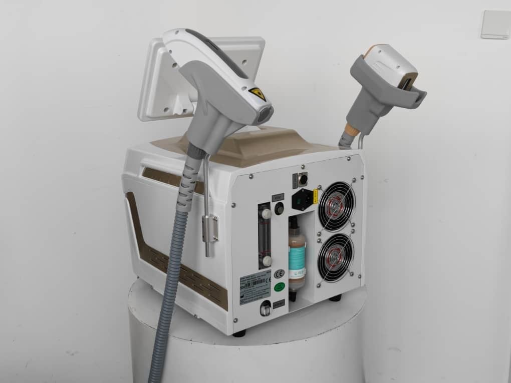 Laser diodo tripla onda depilação + Nd-Yag Remoção tatuagens + Cursos