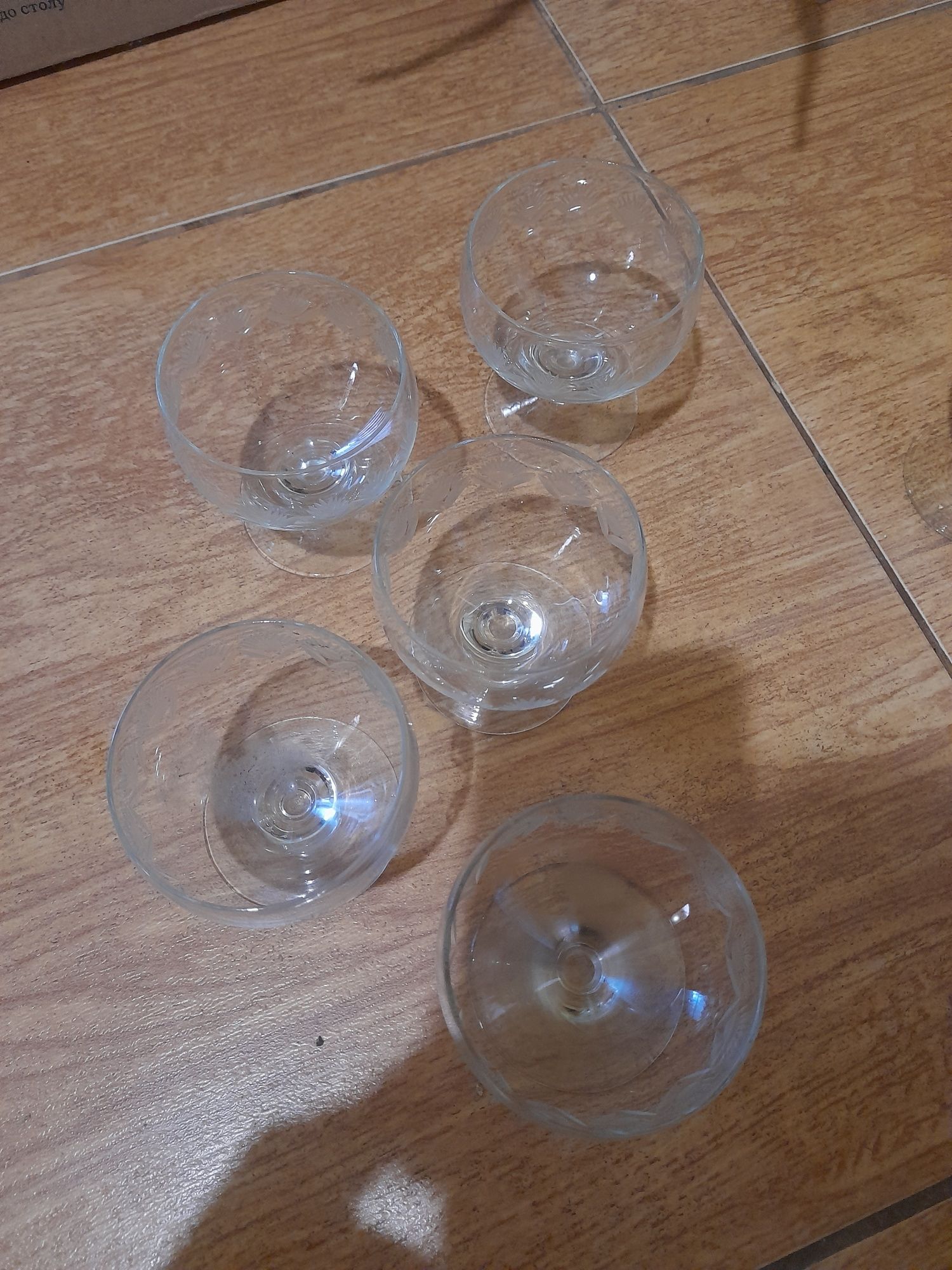 Бокали скляні (розпаровані)