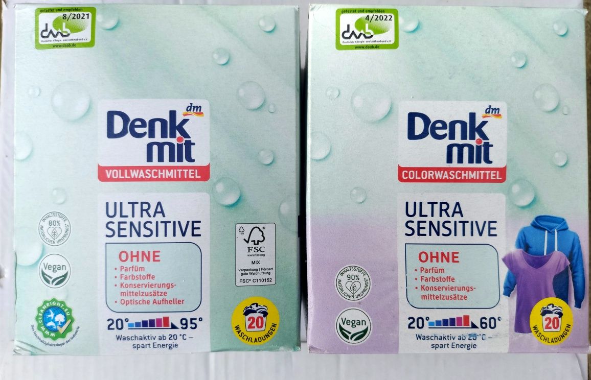 Пральний порошок denkmit ultra sensitive