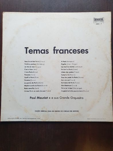 Temas Franceses - Paul Mauriat e a sua Grande Orquestra