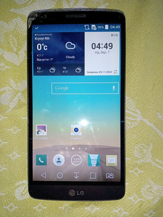 Продам телефон LG на запчасти