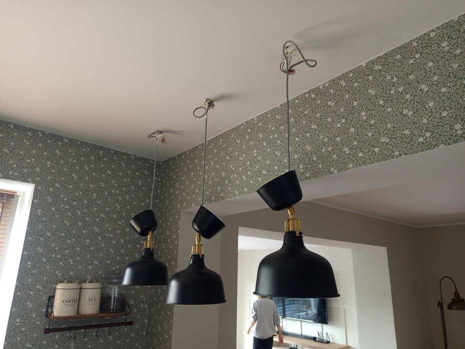 Lampy kinkiety ładne jak nowe ! Czarne Ikea kinkiet 3 sztuki