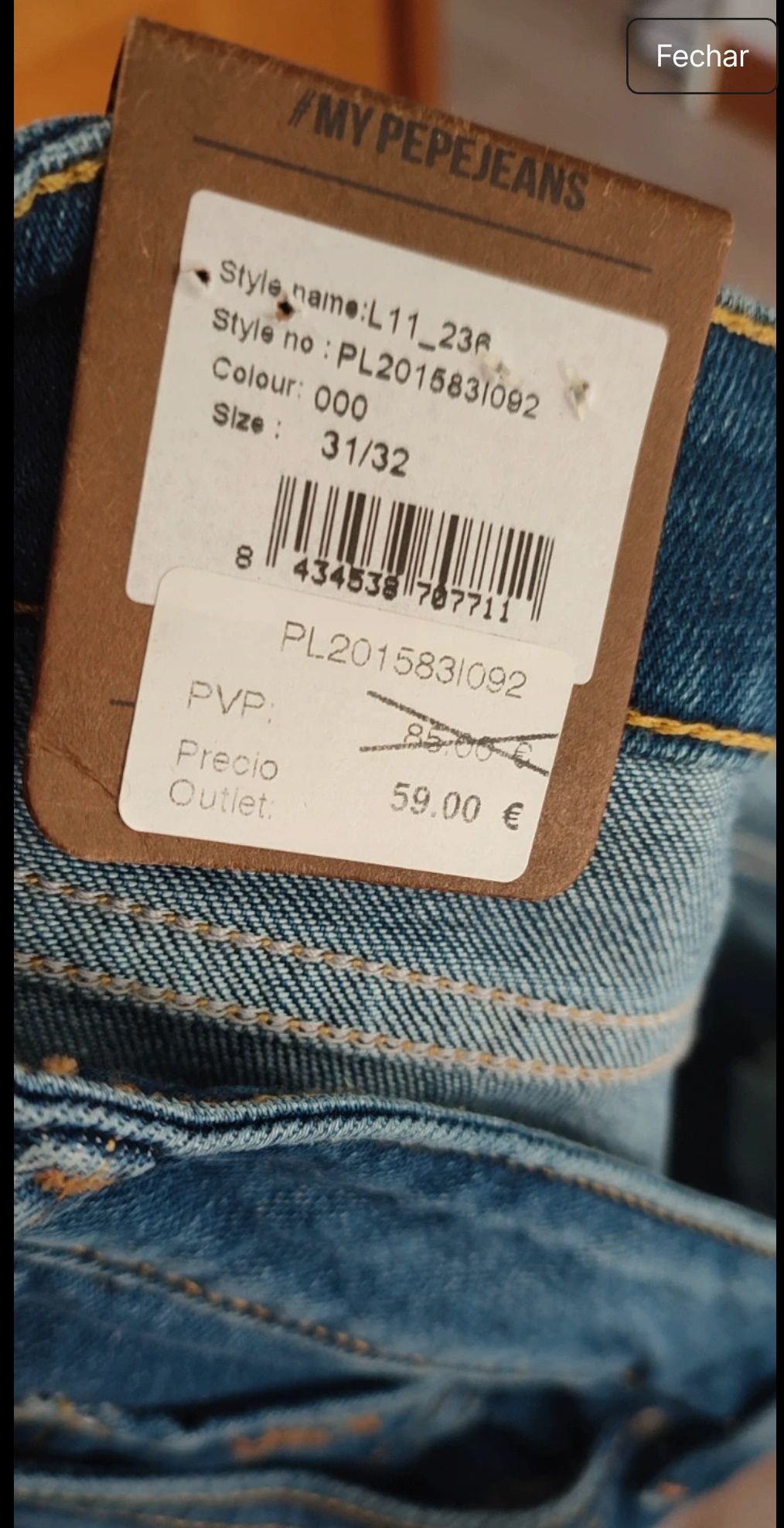 Calças Pepe jeans W31-L32 mulher