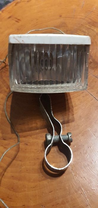 Lampka przód rower składak Wigry Jubilat Flaming kolekcja Prl