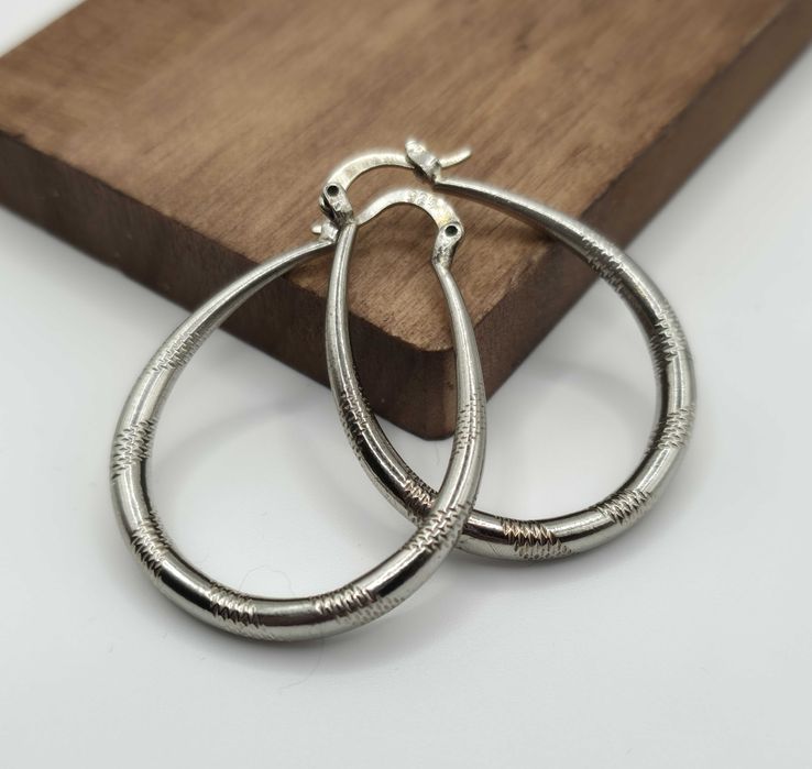 Srebrne Kolczyki Srebro Używane 925 Biżuteria Używana