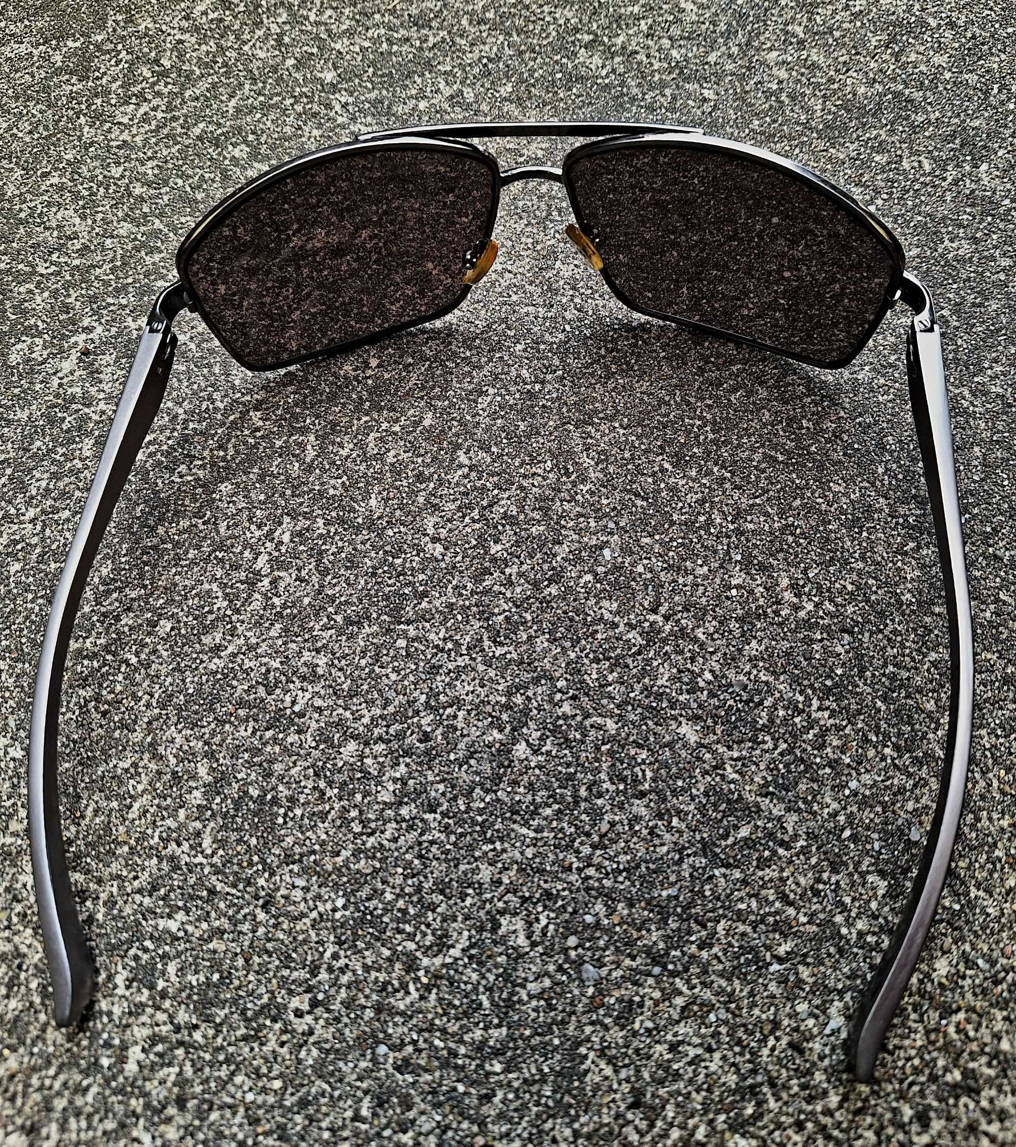 Męskie eleganckie okulary przeciwsłoneczne lustra