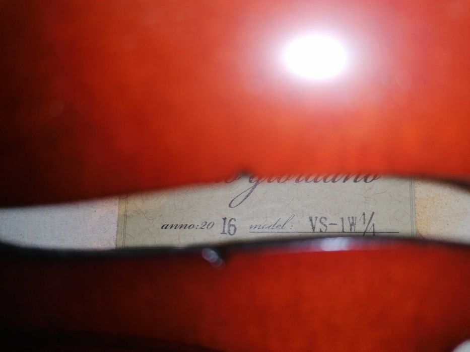 Skrzypce Carlo Giordano VS-1W 4/4, pokrowiec pasek kalafonia smyczek